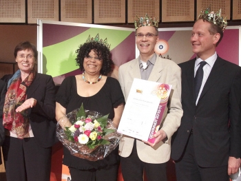 Preisverleihung durch Frau Junge-Reyer und IHK-Präsident Dr. Schweitzer im Kongresszentrum des Ludwig-Erhardt-Hauses