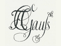 Namenszug von Gauß - Gaußstraße - Berlin - Charlottenburg
