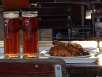 Bier und Huhn